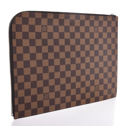 Louis Vuitton Savane Damier Ebene Lion Chapman Pochette Jour GM 2 of 11