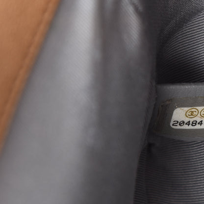 Chanel Metallic Lambskin Medium Golden CC Boy Flap Dark Gold 10 of 12