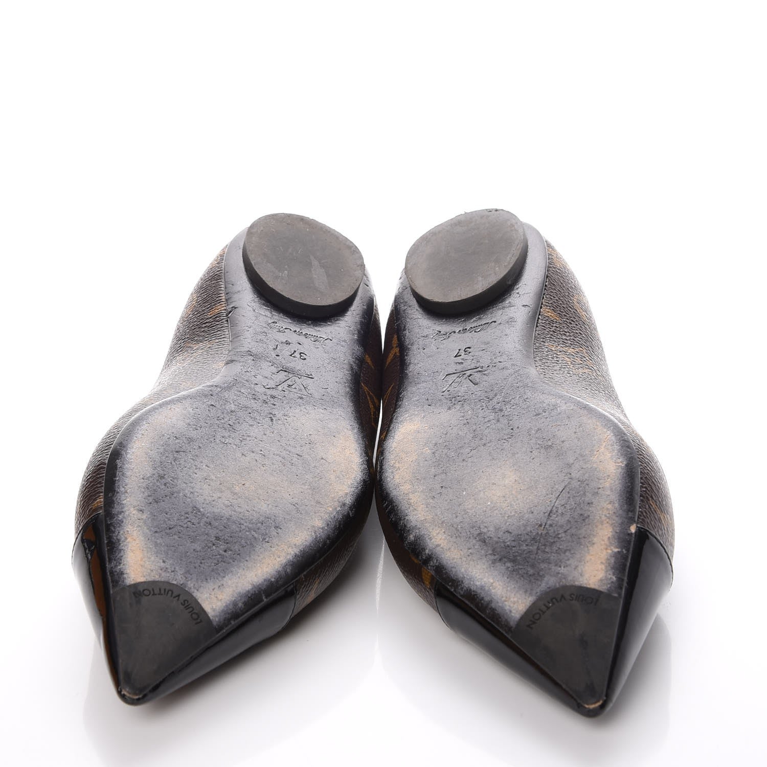Louis Vuitton Patent Monogram Fetish Ballerina Flats 37 7 of 13