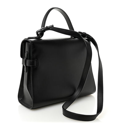Delvaux Calfskin MM Tempete Satchel Black 3 of 9