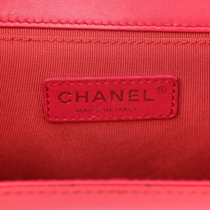 Chanel Patent Calfskin Enamel Quilted Medium Boy Flap Dark Pink 6 of 12