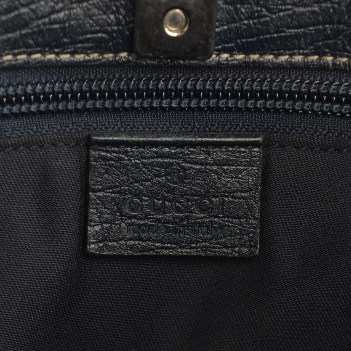 GG Plus Monogram Medium Joy Tote Navy