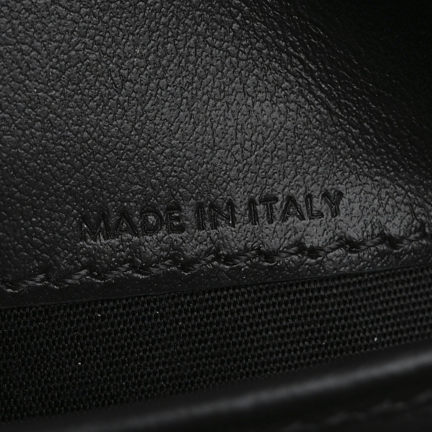 Shiny Calfskin Triomphe Compact Wallet Black