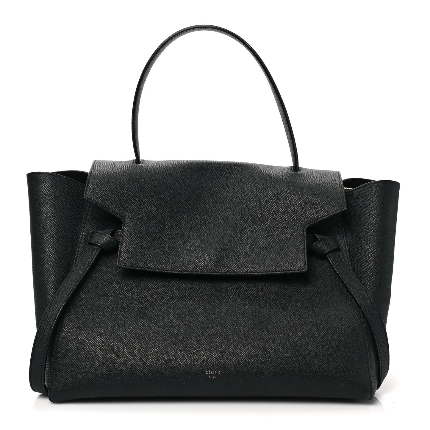 Grained Calfskin Small Belt Bag Black