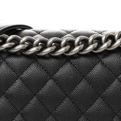 Chanel Caviar Quilted Medium Boy Flap Black 8 of 10