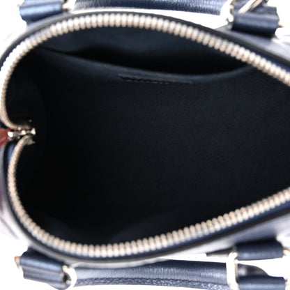 Louis Vuitton Metallic Empreinte Monogram Giant Speedy Bandouliere 20 Navy Nacre 5 of 9