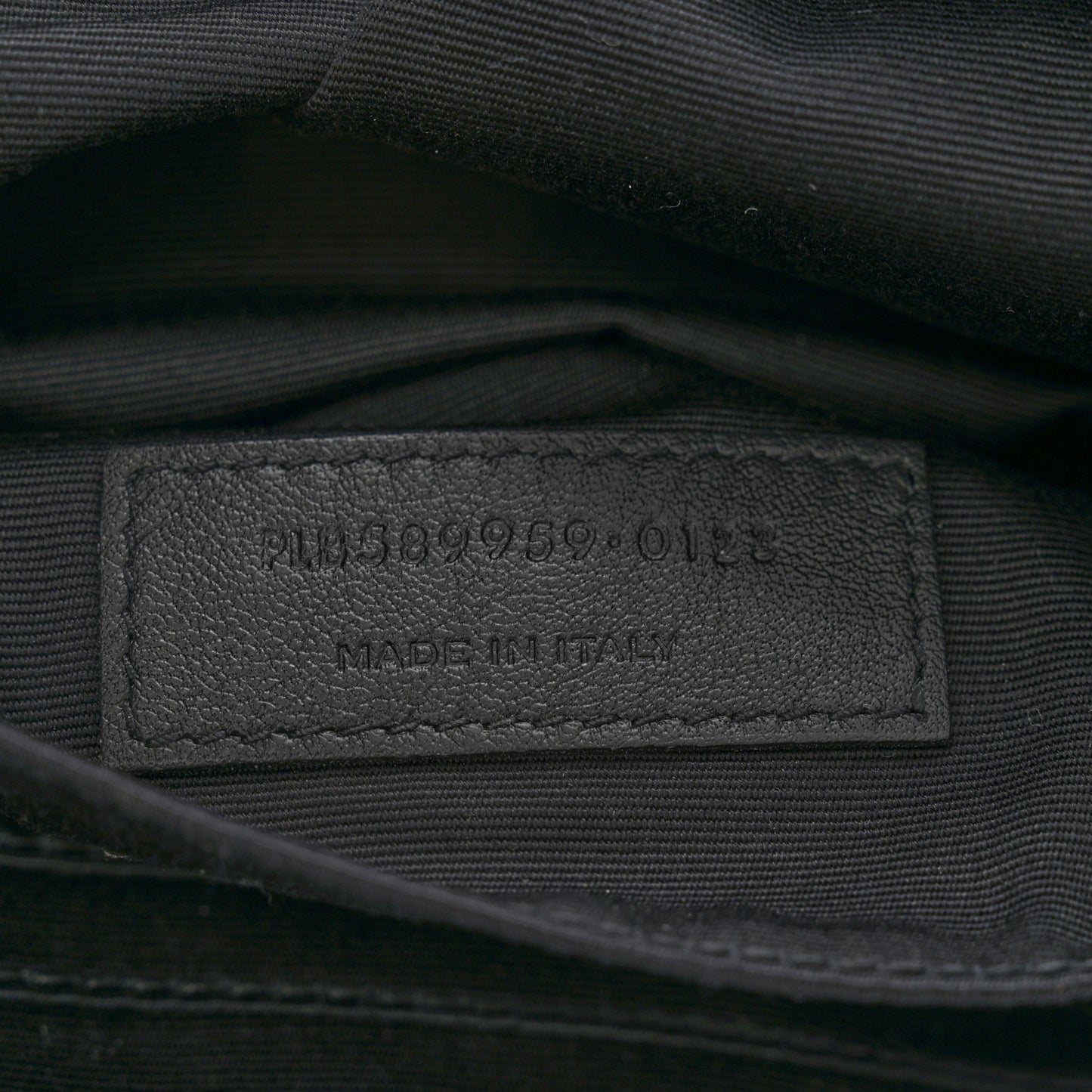 Grain De Poudre Monogram Belt Bag Black