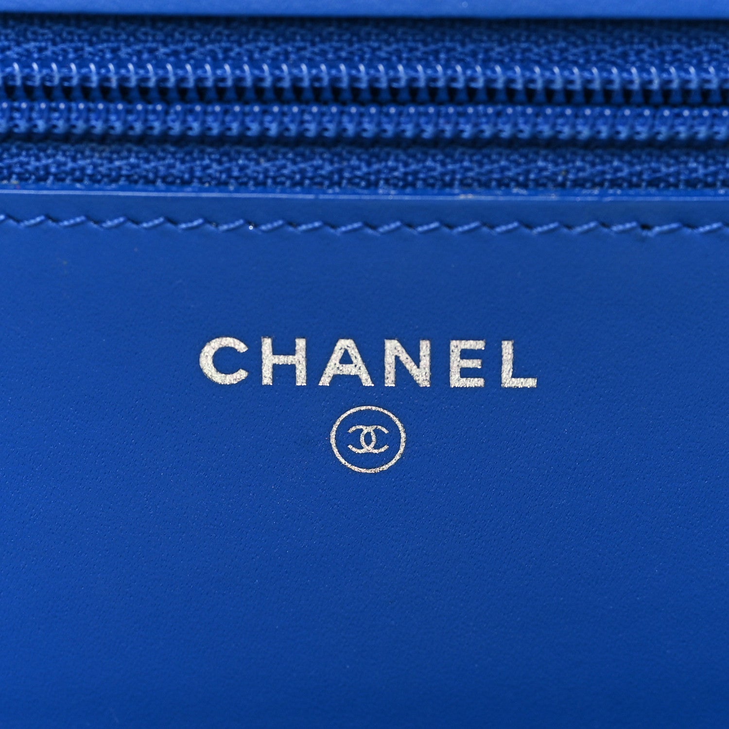 Chanel Patent Calfskin Quilted Boy Wallet On Chain WOC Dark Blue 6 of 11