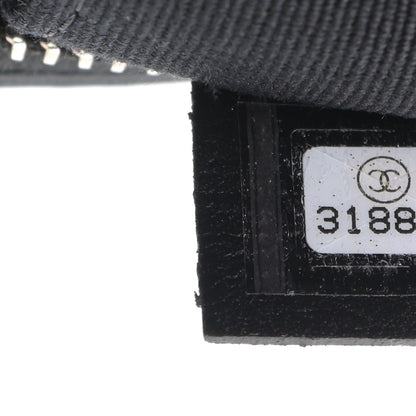 Chanel Nylon Grosgrain Quilted Lifestyle Clutch with Chain Black 6 of 8