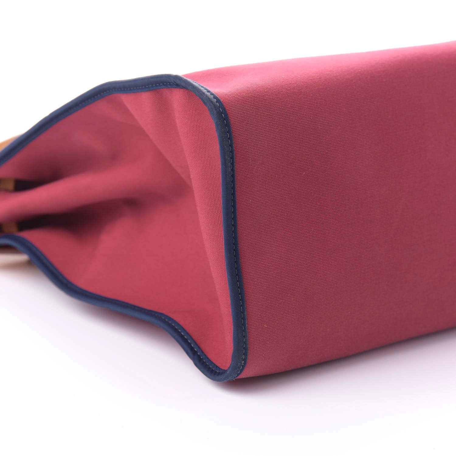Hermes Vache Hunter Toile Herbag Zip 39 MM Rubis Bleu De Malte 6 of 8