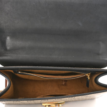 Gucci GG Supreme Monogram Calfskin Medium Padlock Shoulder Bag Beige Black Cuir 5 of 13