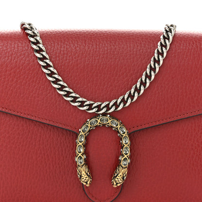 Gucci Calfskin Mini Dionysus Chain Wallet Hibiscus Red 8 of 10