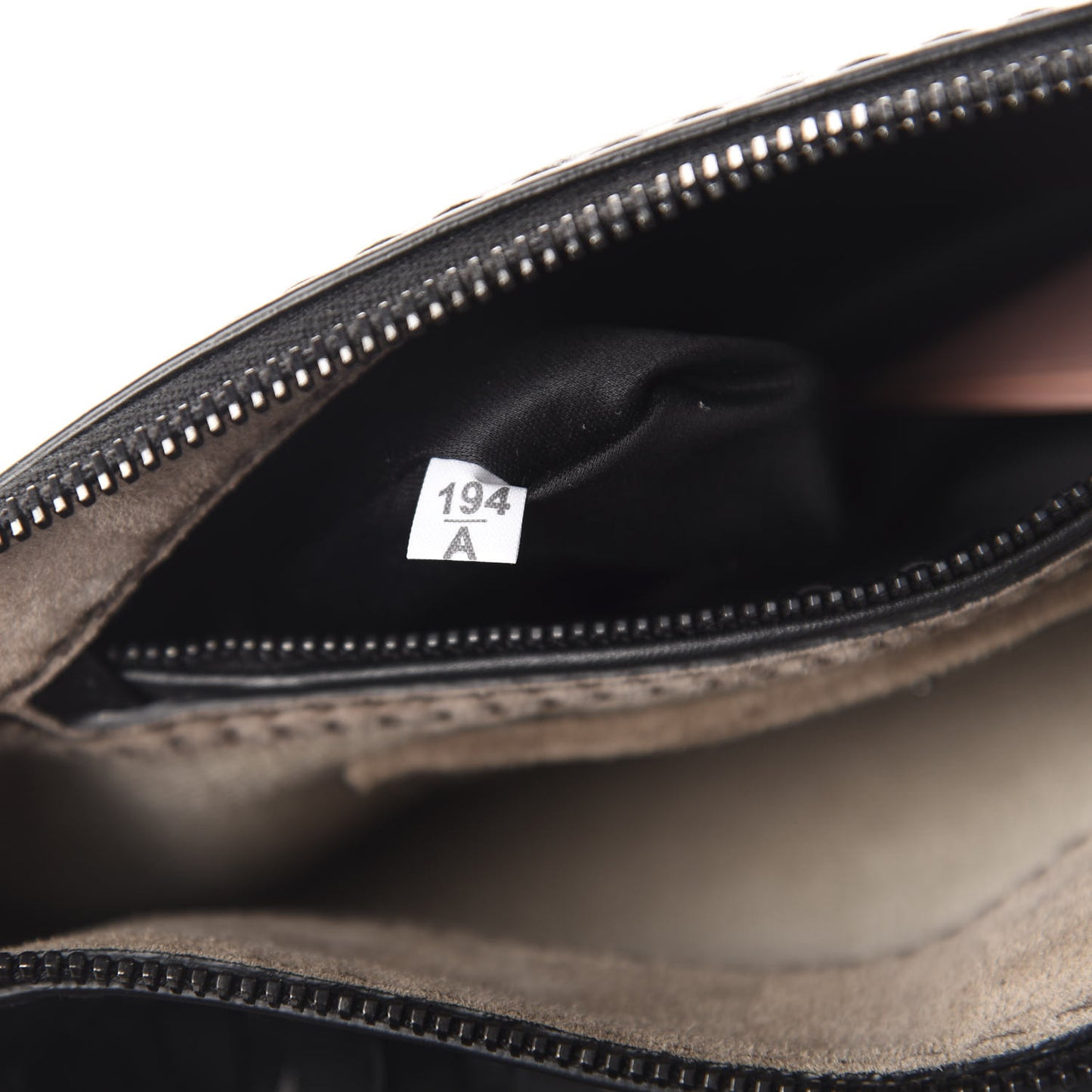 Calfskin Fringe Wrislet Pochette Black