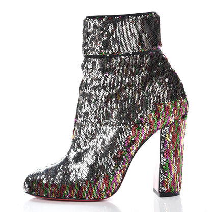 Christian Louboutin Paillettes Moulamax Booties 35.5 Multicolor 2 of 16