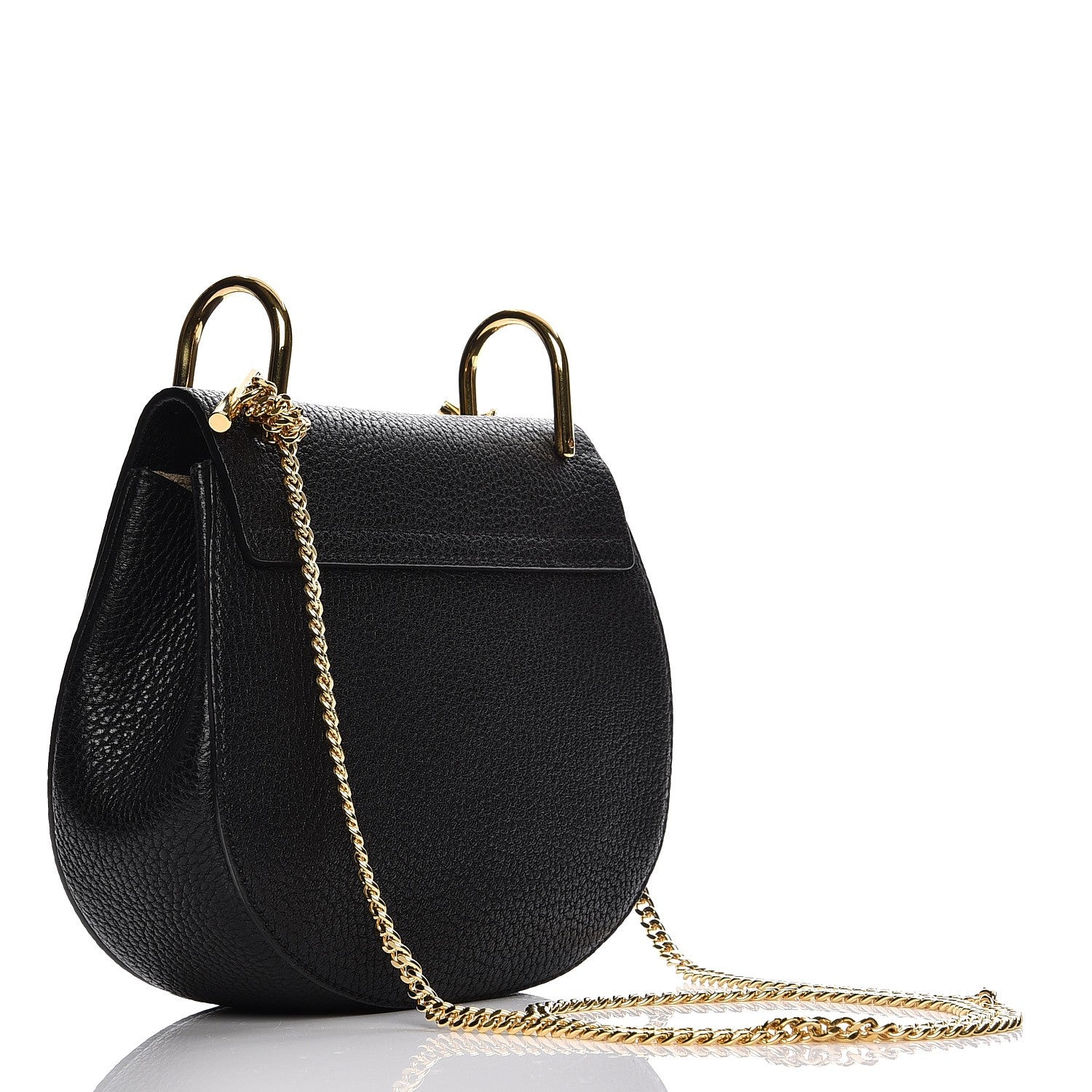 Chloe Grained Lambskin Mini Drew Shoulder Bag Black 3 of 6