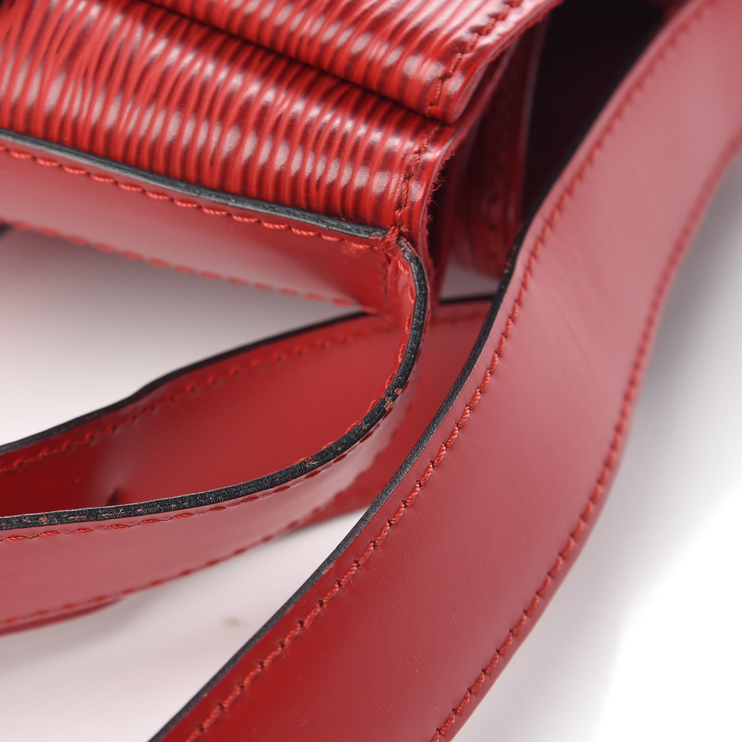 Louis Vuitton Epi Sac D'Epaule Castillan Red 8 of 12