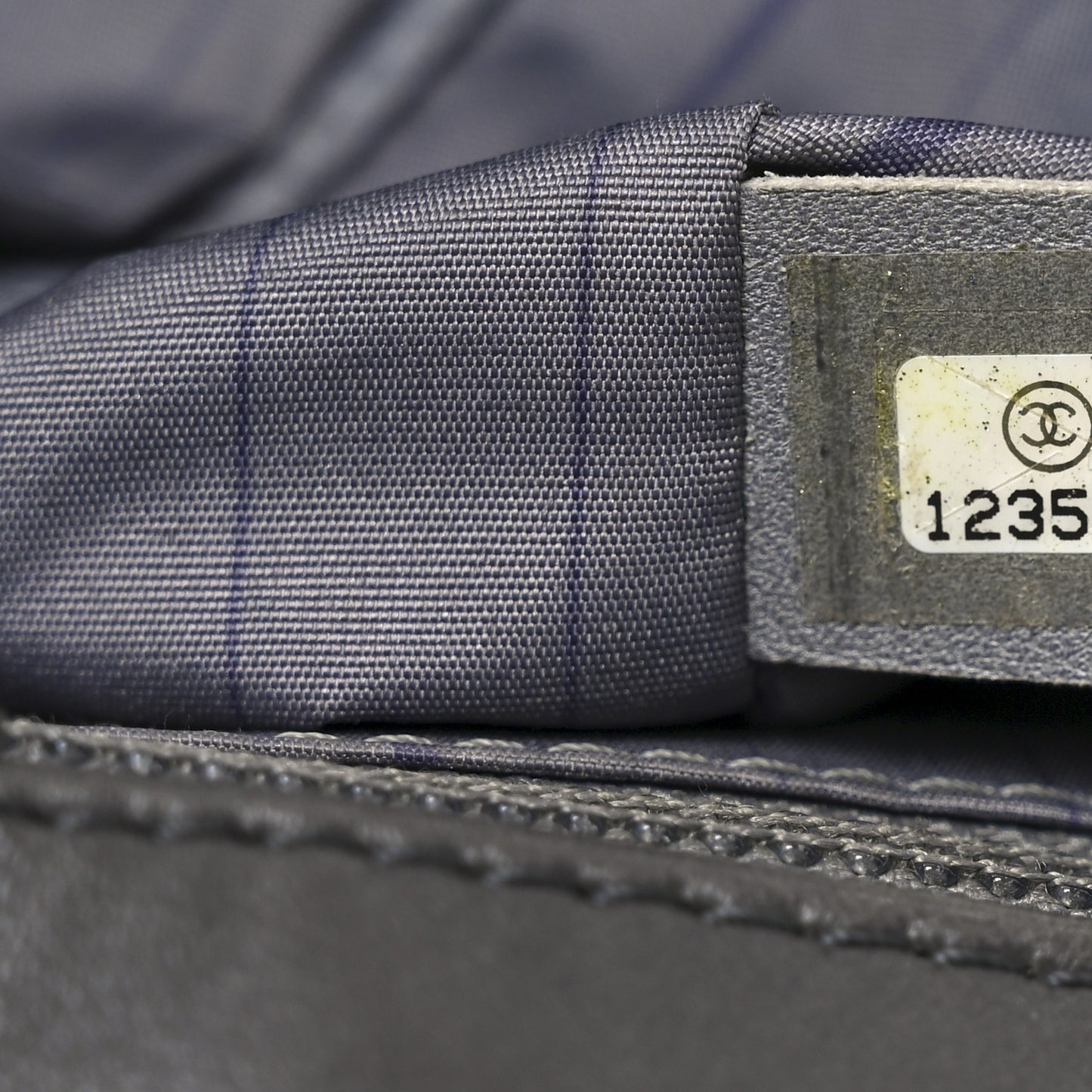Lambskin Studded Accordion CC Flap Grey