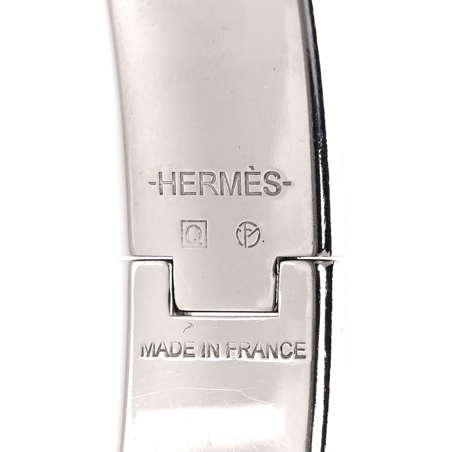 Hermes Enamel Narrow Clic Clac H Bracelet PM Bleu 4 of 4