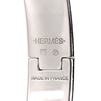 Hermes Enamel Narrow Clic Clac H Bracelet PM Bleu 4 of 4