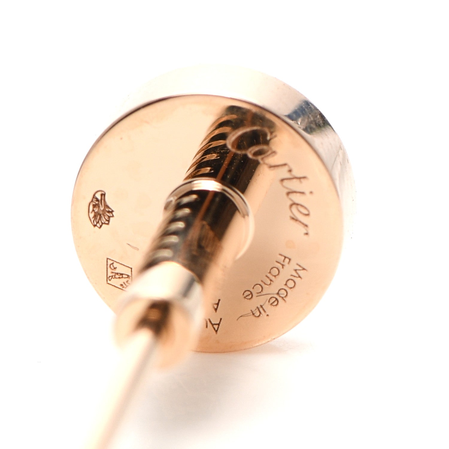 Cartier 18K Pink Gold Small Juste Un Clou Tie Pin 6 of 7