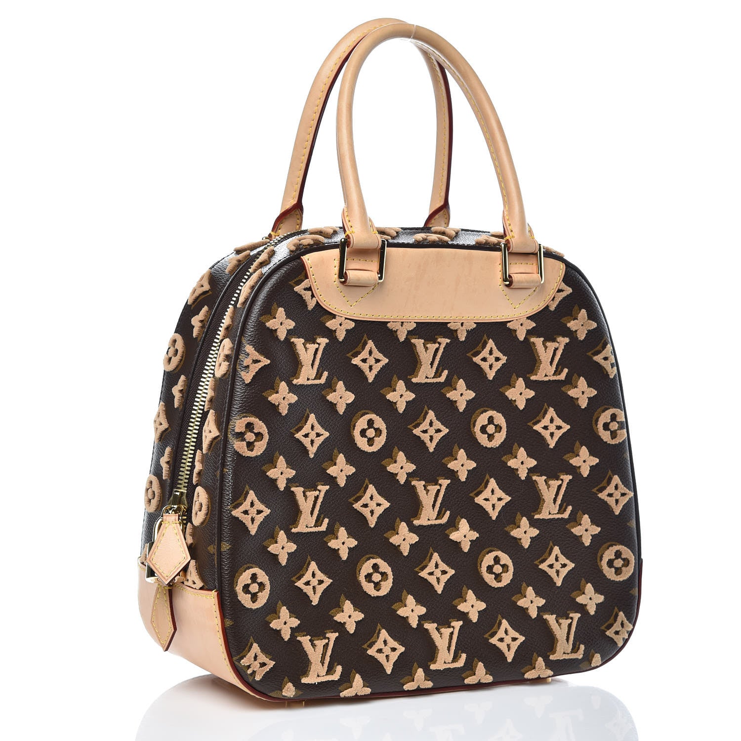 Louis Vuitton Monogram Tuffetage Deauville Cube Caramel 2 of 13