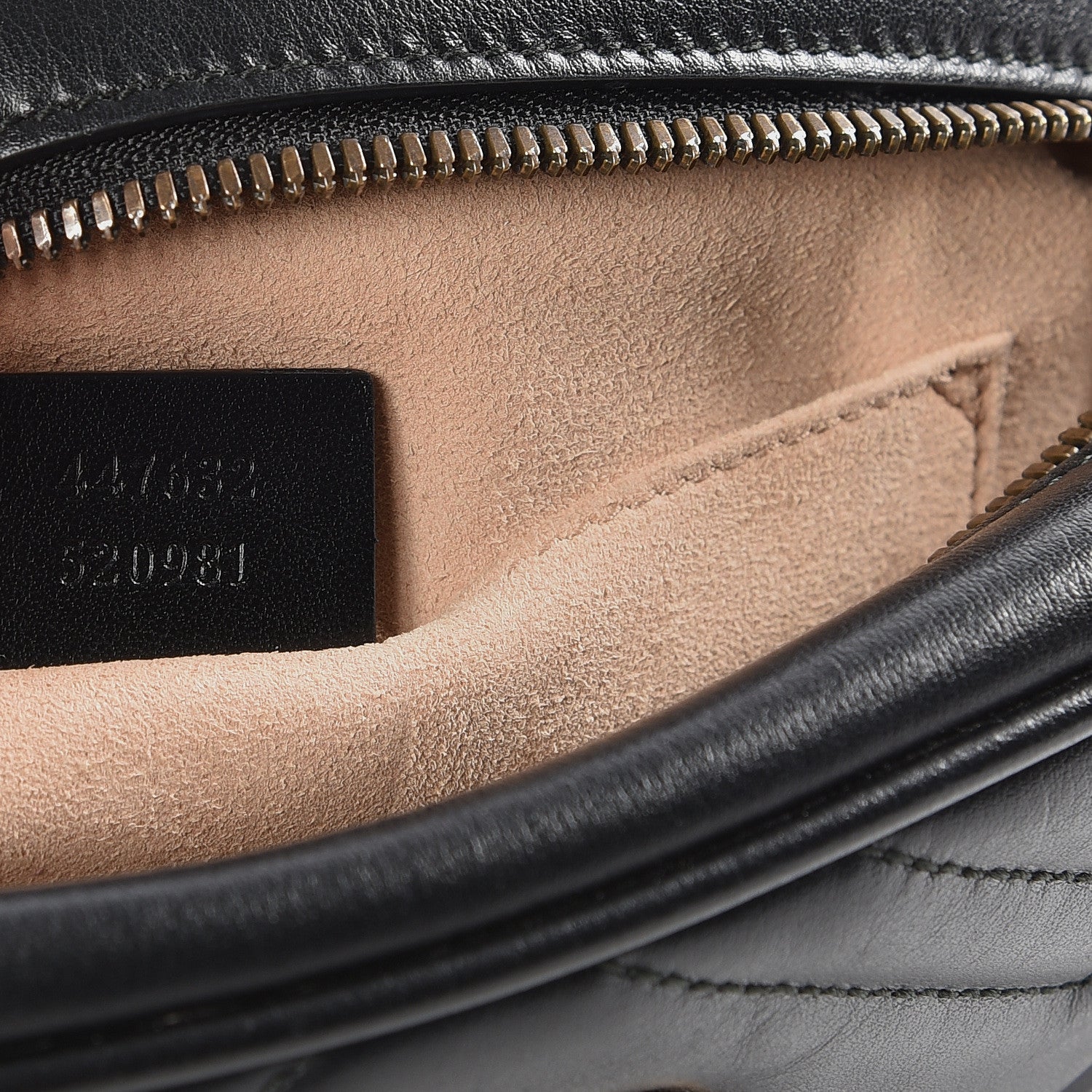 Gucci Calfskin Matelasse Small GG Marmont Chain Shoulder Bag Black 8 of 9