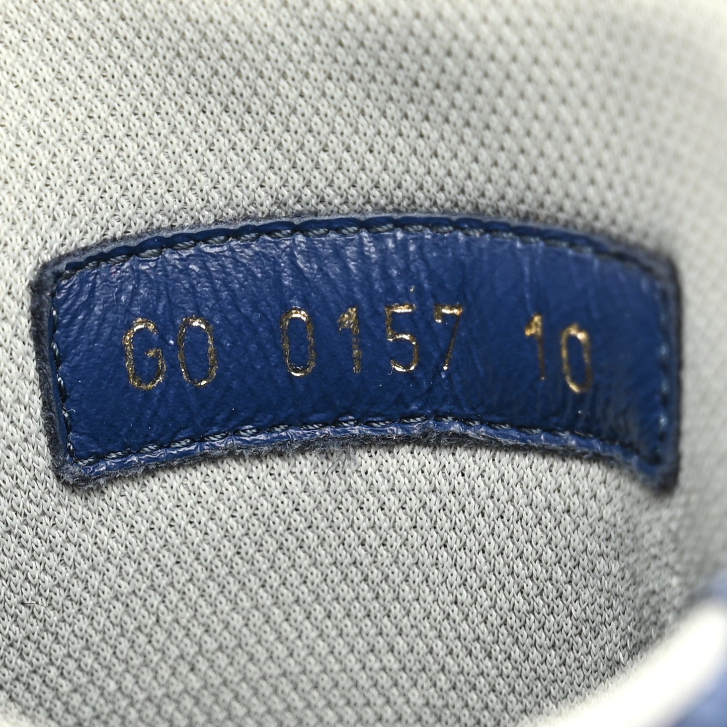 Calfskin Suede Damier Run Away Sneakers 10 Blue