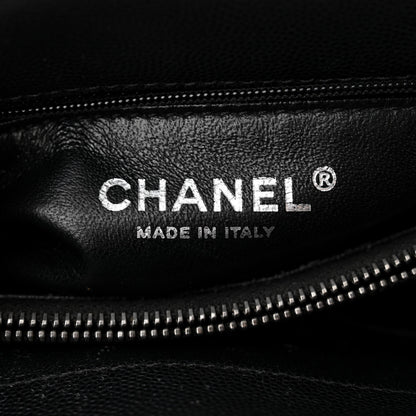 Chanel Caviar Lizard Embossed Quilted Small Coco Handle Flap Black 5 of 9