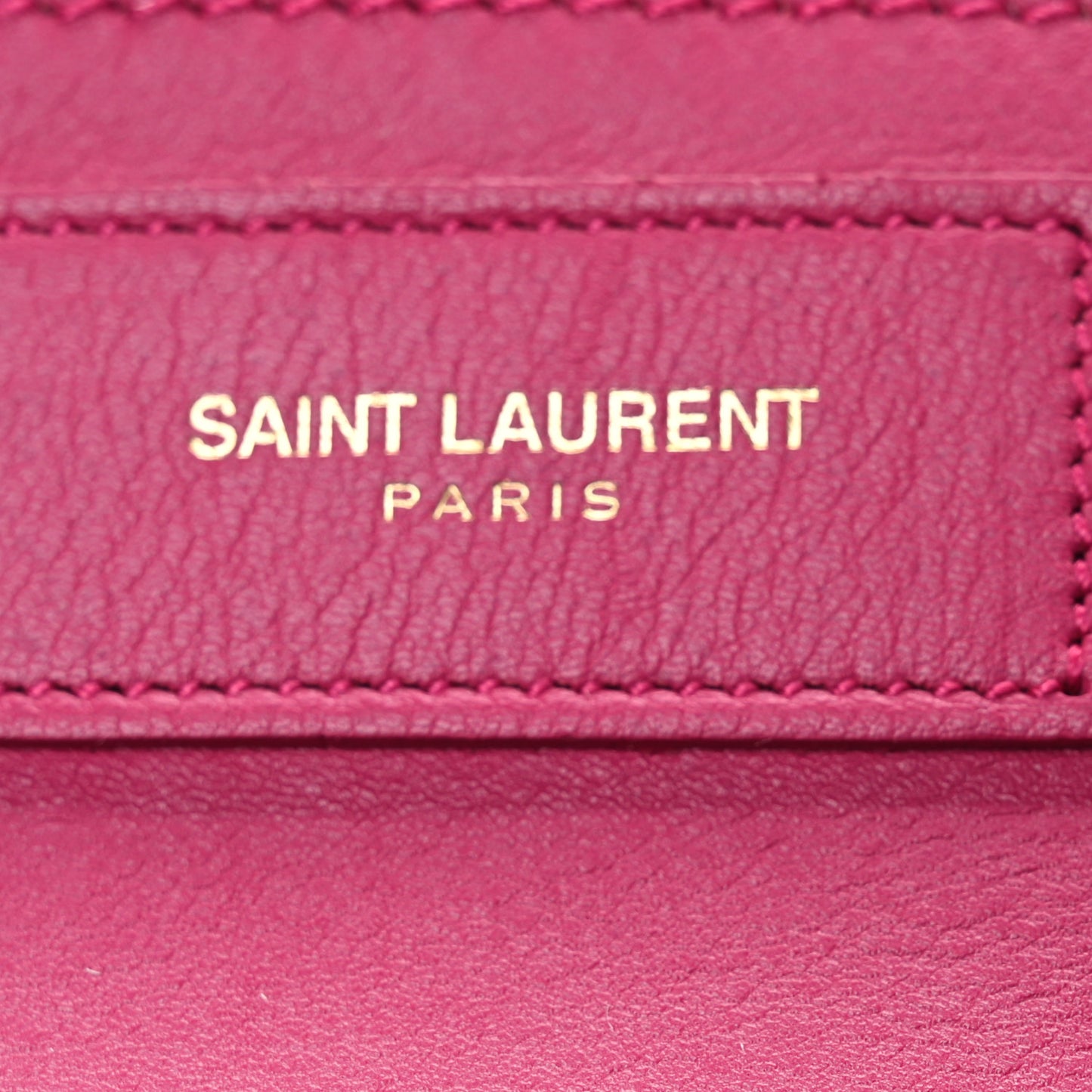 Calfskin Small Classic Y Cabas Fuchsia