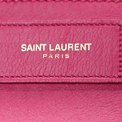 Saint Laurent Calfskin Small Classic Y Cabas Fuchsia 6 of 11