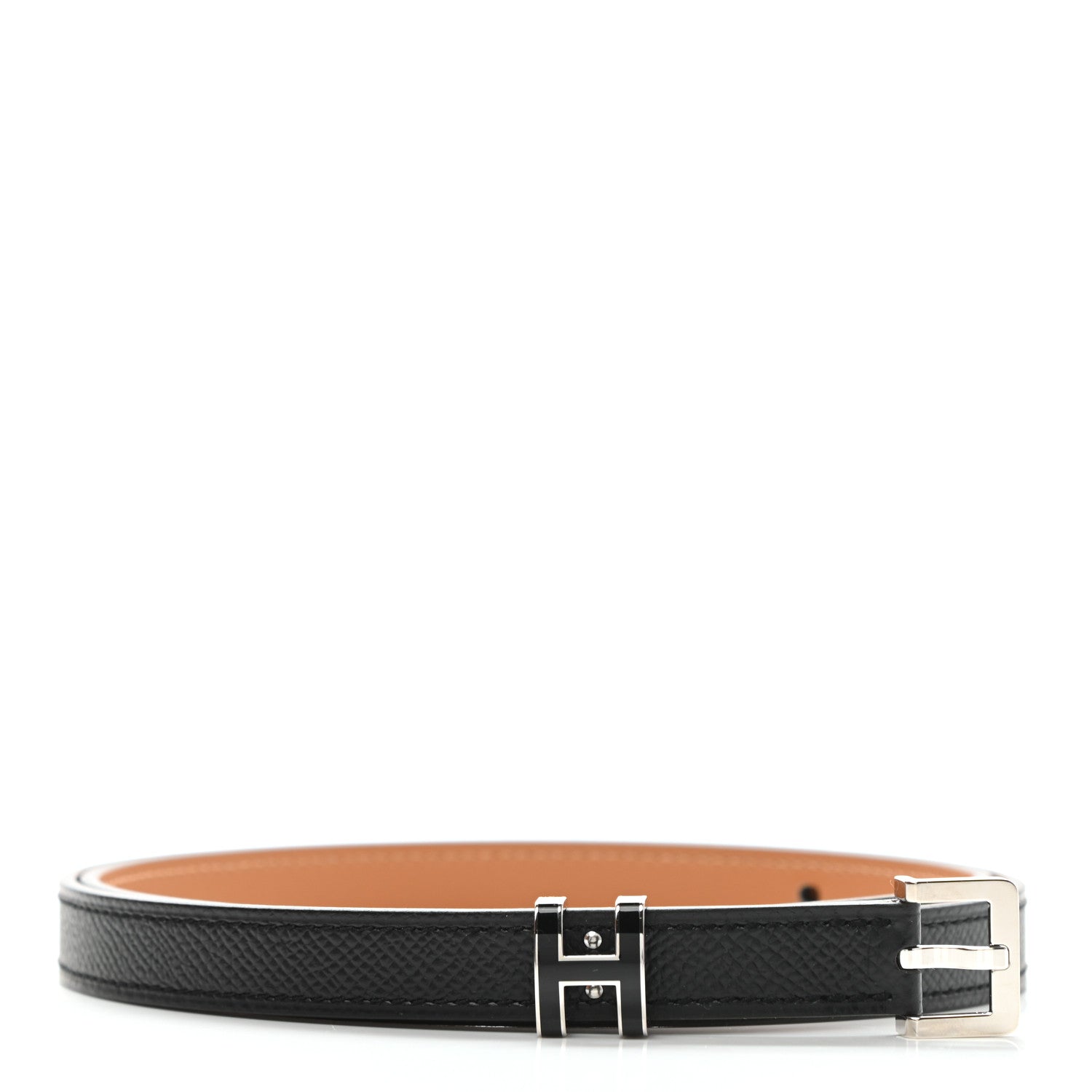 Hermes Epsom 15mm Pop H Belt 80 Black 1 of 7