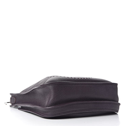 Hermes Taurillon Clemence Evelyne III GM Raisin 4 of 10