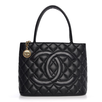 Chanel Caviar Quilted Medallion Tote Black 1 of 9