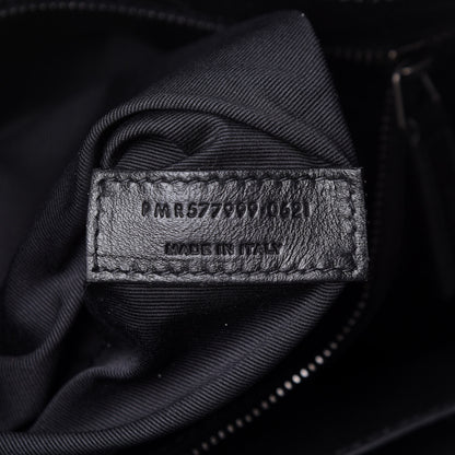 Saint Laurent Crinkled Calfskin Matelasse Monogram Niki Shoulder Bag Black 7 of 10