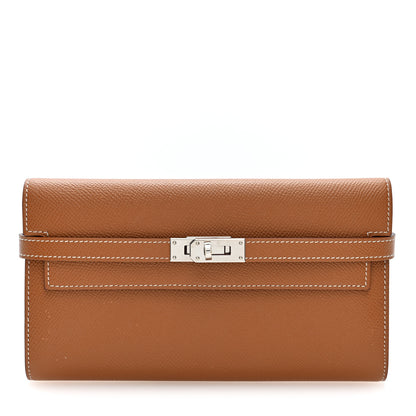 Hermes Epsom Kelly Longue Wallet Gold 1 of 7
