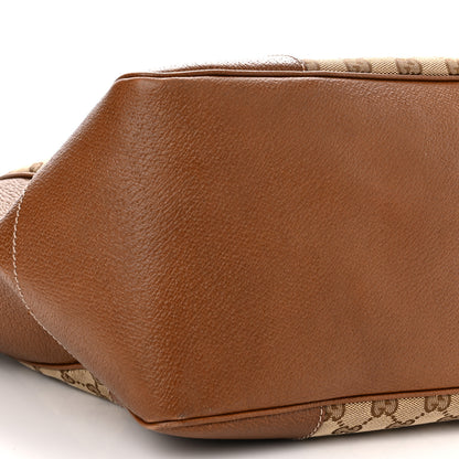 Gucci Monogram Medium Bree Zippered Tote Beige Tabacco 9 of 19