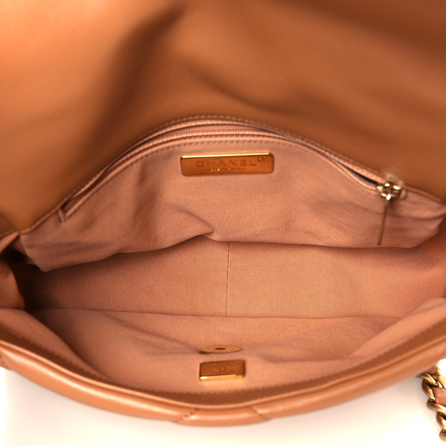 Chanel Lambskin Quilted Medium Chanel 19 Flap Brown 5 of 11
