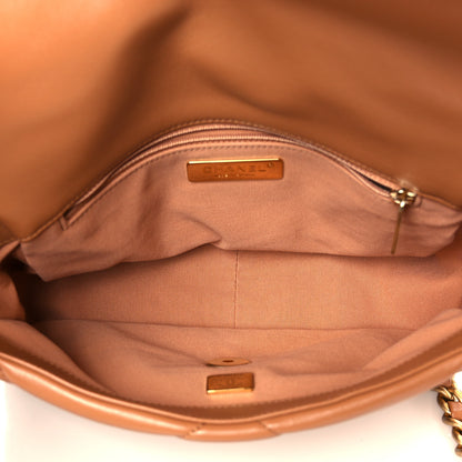 Chanel Lambskin Quilted Medium Chanel 19 Flap Brown 5 of 11