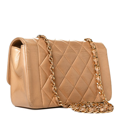 Chanel Lambskin Quilted Small Single Flap Beige 3 of 12
