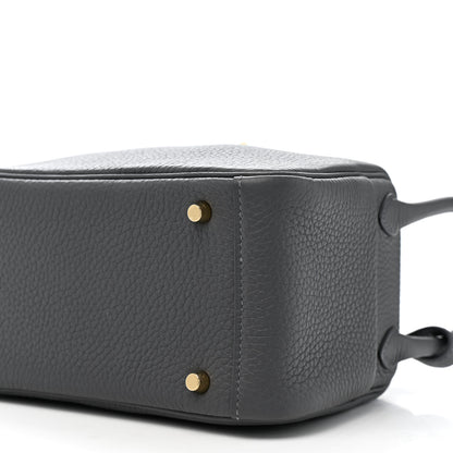 Hermes Taurillon Clemence Mini Lindy 20 Ardoise 10 of 11