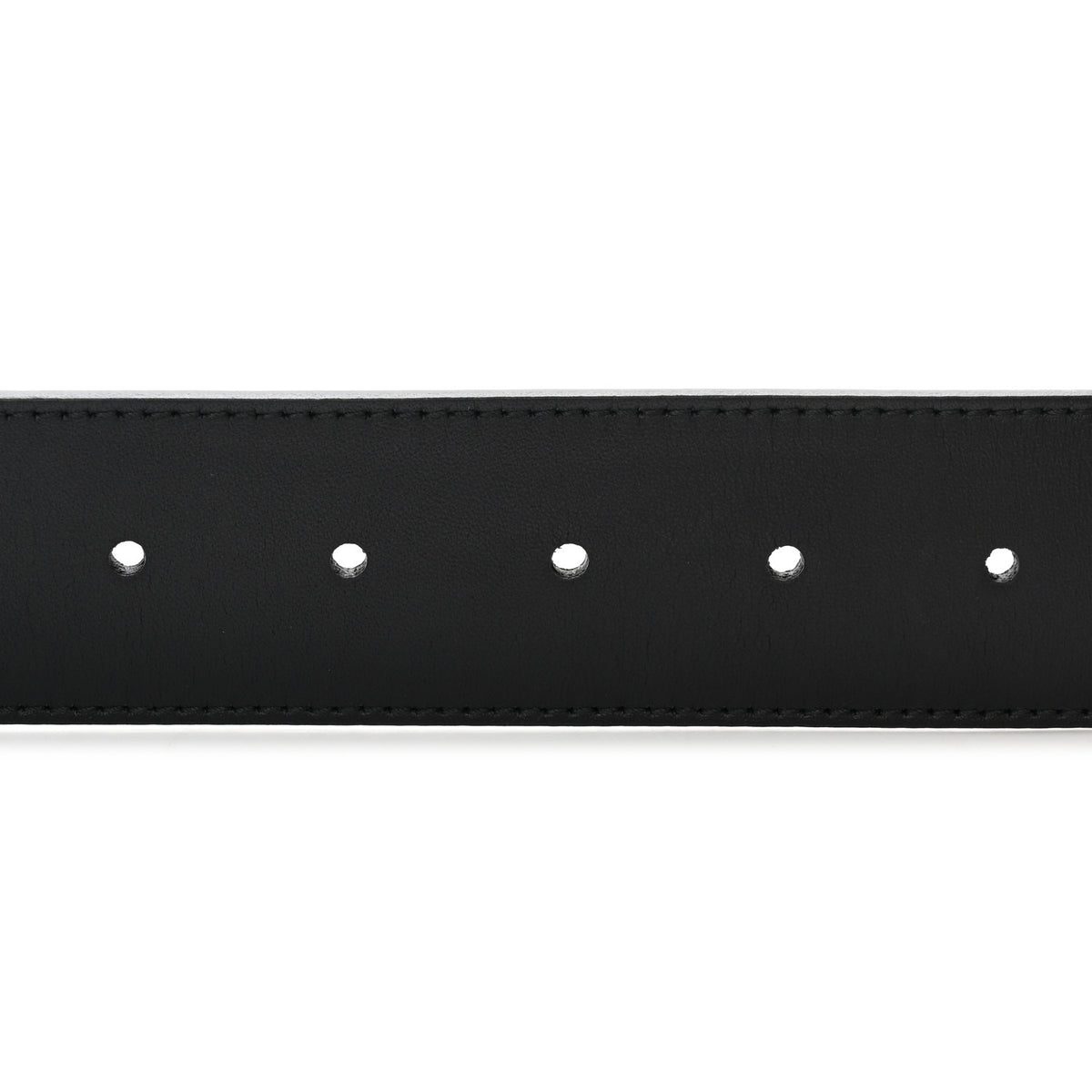 Gucci Moon Calfskin Pearl Double G 40mm Belt 90 36 Black Cream 5 of 5