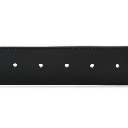 Gucci Moon Calfskin Pearl Double G 40mm Belt 90 36 Black Cream 5 of 5