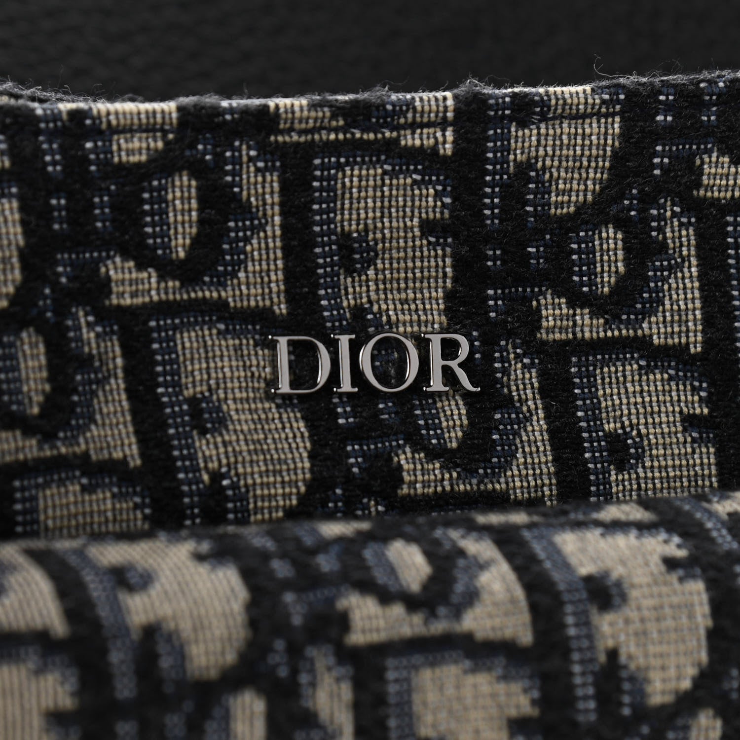 Christian Dior Oblique Soft Saddle Bag Beige Black 7 of 10