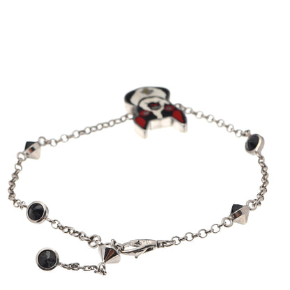 Gucci Sterling Silver Black Spinel Enamel Orso Bracelet 3 of 8