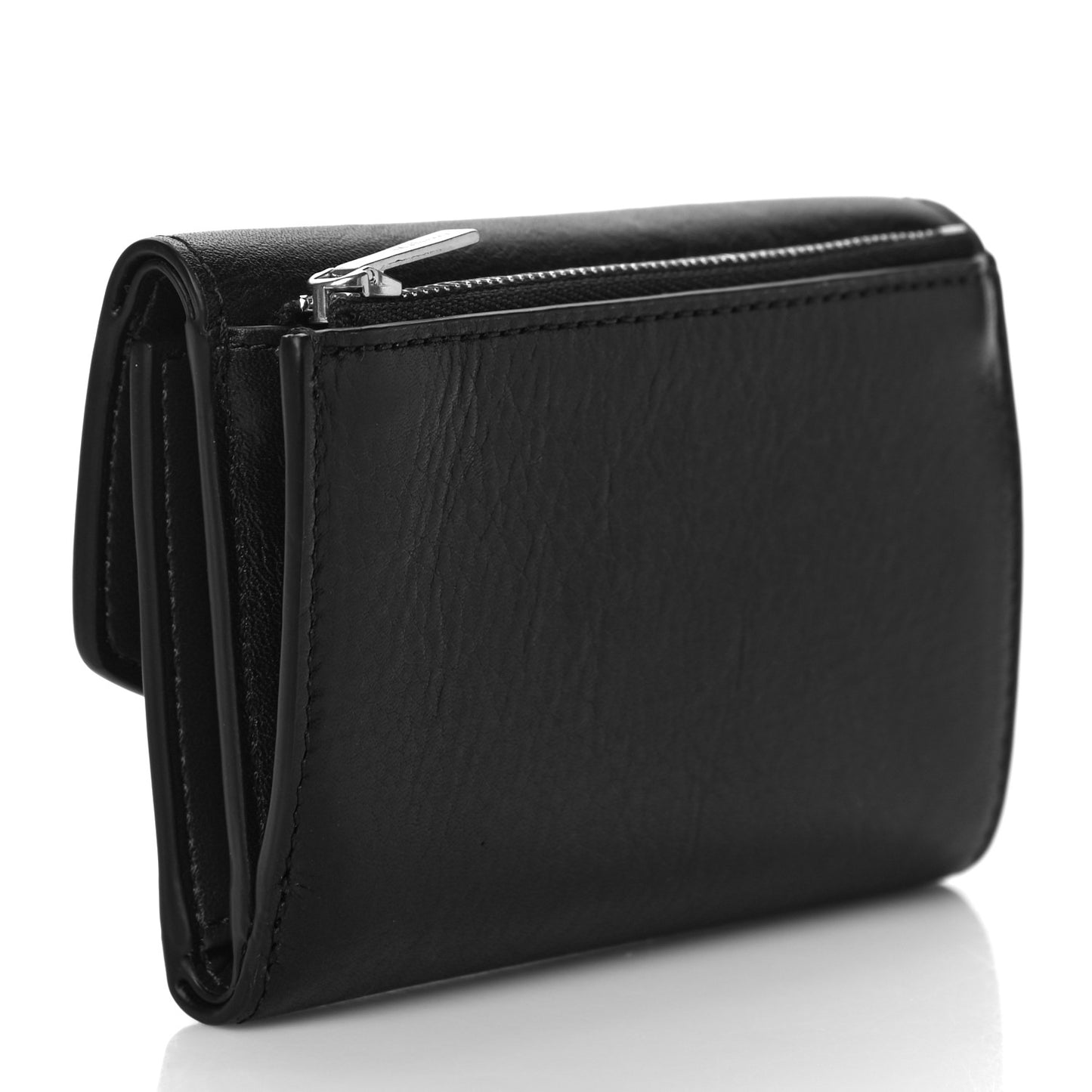 Classic Grain Small Darley Wallet Black