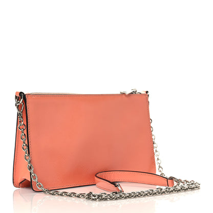 Prada Saffiano Vernice Chain Crossbody Bag Albicocca 3 of 10