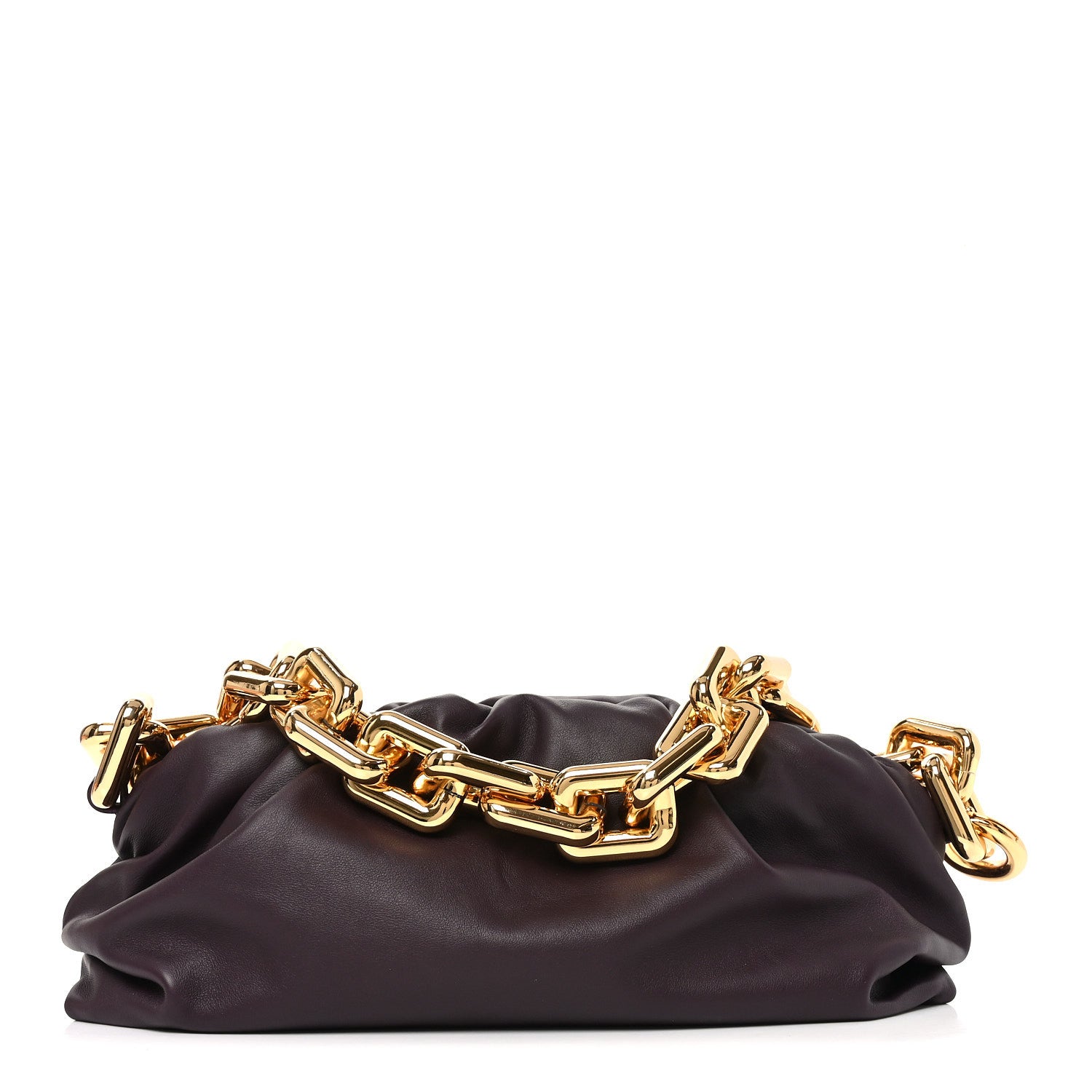 Bottega Veneta Calfskin The Pouch Chain Grape 1 of 9