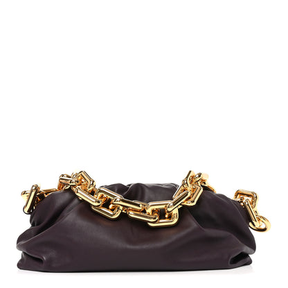 Bottega Veneta Calfskin The Pouch Chain Grape 1 of 9
