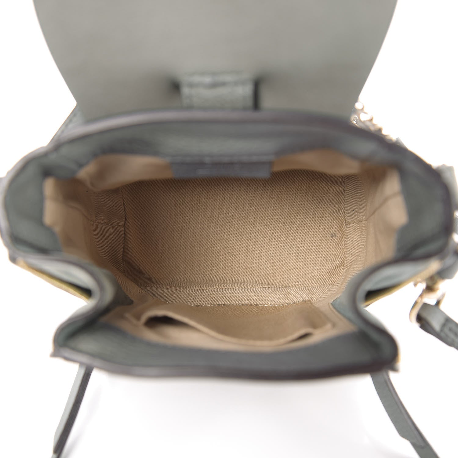 Chloe Suede Calfskin Mini Faye Backpack Cloudy Blue 4 of 10