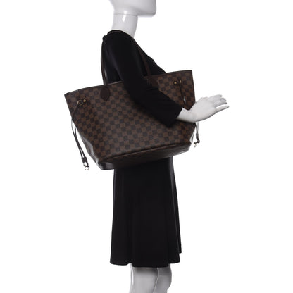 Louis Vuitton Damier Ebene Neo Neverfull MM Rose Ballerine 2 of 13